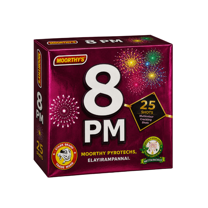 8PM 25 SHOT MULTICOLOUR