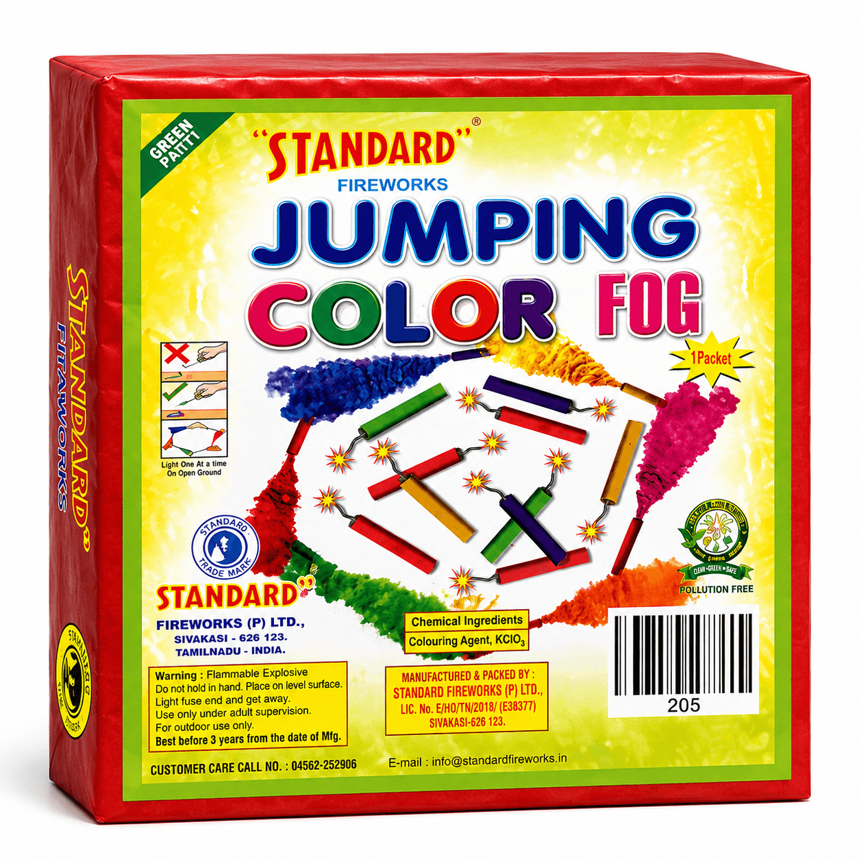 10PC STANDARD JUMPING COLOUR FOG